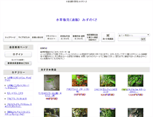 Tablet Screenshot of mizunokusa.com